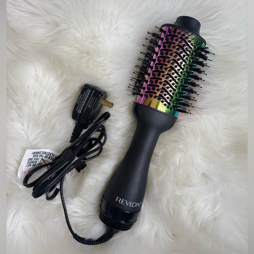 Revlon Black Handle Iridescent Rainbow One-Step Styler Brush